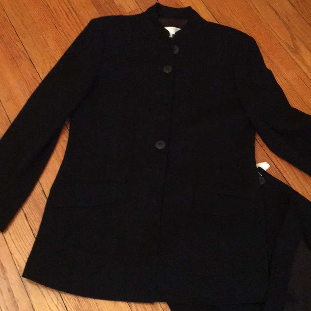 Cherron collection New York Paris Black wool suit